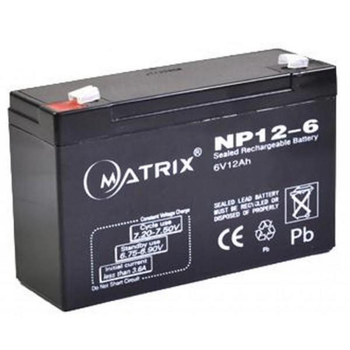 Свинцево-кислотна акумуляторна батарея Matrix 6V 12AH