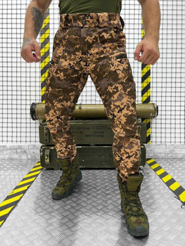 Тактические штаны софтшел пиксель draft высокая талия XS