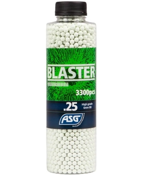 Страйкбольні кульки ASG Blaster 0.25 гр. 3300 шт white (6 мм)