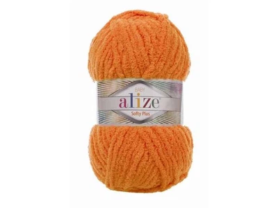 Пряжа ALIZE Softy Plus помаранчевий 100% мікрополіестер 100г 120м 06 5шт/уп