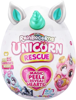 Miękka zabawka niespodzianka Zuru Rainbocorns Unicorn Rescue z akcesoriami (4894680021617)