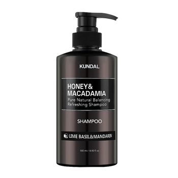 Шампунь KUNDAL Honey & Macadamia Nature Shampoo Lime Basil & Mandarin с цитрусовым ароматом 500 мл