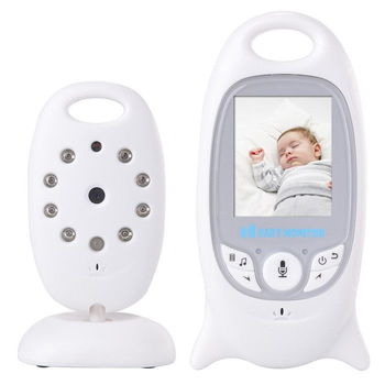 Відеоняня Baby Monitor на акумуляторах з двостороннім зв'язком, мелодіями та термометром VB-601