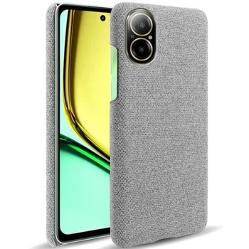 Защитный чехол KSQ Cloth Style для Realme C67 - Light Grey
