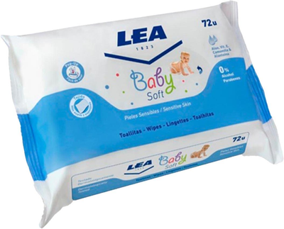 Серветки Lea Baby Soft Sensitive Skin Wipes 72 шт (8410737003120)