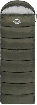 Спальник с капюшоном Naturehike U250S NH20MSD07 (0°C) правый Темно-зеленый (6927595764305-R)