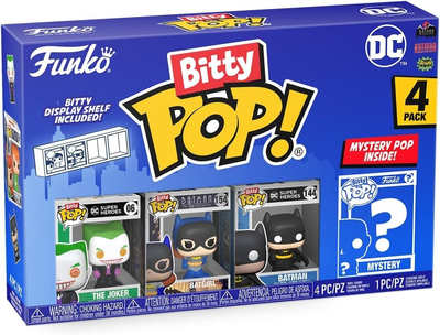 Zestaw figurek Funko Bitty Pop Joker Batgirl Batman & Mystery Chase 2.5 cm (0889698713122)