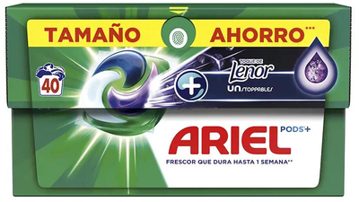 Капсули для прання Ariel Pods Unstoppables 3 en 1 Detergente 40 шт (8006540775790)
