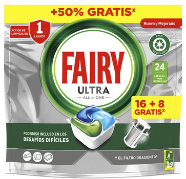 Капсули для посудомийної машини Fairy Ultra Plus Original Lavavajillas 24 шт (8006540767597)