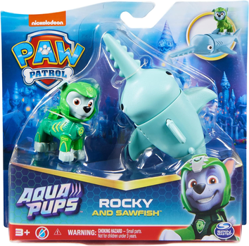 Zestaw figurek Spin Master Paw Patrol Aqua Hero Pups Rocky 2 szt (0778988446805)