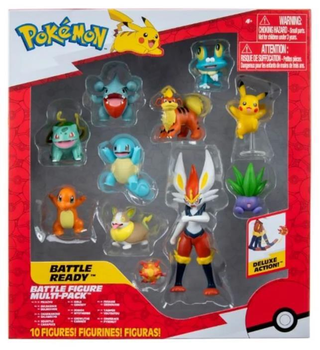 Набір фігурок Jazwares Pokémon Battle 10 шт (0191726457053)