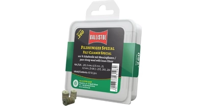 Патч для чистки Ballistol войлочный специальный для кал. 6.5 мм. 60шт/уп