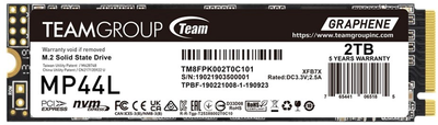 SSD диск Team Group MP44L 2TB M.2 2280 NVMe PCIe 4.0 x4 3D NAND (TLC) (TM8FPK002T0C101)