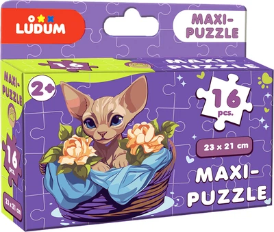 Пазл Ludum Maxi-puzzle Котик 2 16 элементов (ME5032-03)