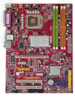Материнская плата MSI P965 Neo-F V2 Socket 775 (s775, DDR2, 965P, PCI-Ex16) Б/У