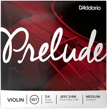 Струны для скрипки D'Addario Prelude Violin String Set 3/4 Scale Medium Tension