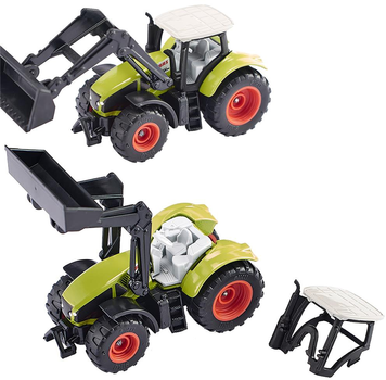 Metalowy model traktora Siku Claas Axion z ładowaczem czołowym (4006874013920)