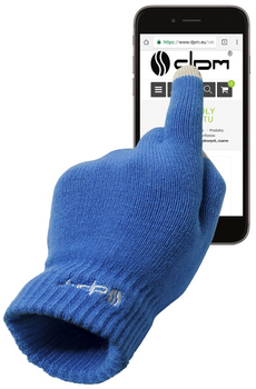 Rękawiczki DPM do ekranów dotykowych uniwersalne niebieskie (TSG001B) (5906881201046)