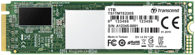SSD диск Transcend MTE220S 1ТB M.2 PCIe Gen 3.0 3D NAND (TS1TMTE220S)
