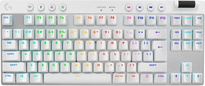 Клавіатура бездротова Logitech G PRO X TKL Lightspeed White Tactile (920-012148)