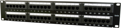 Patch panel Cablexpert Cat 5e 48 portów (NPP-C548CM-001)
