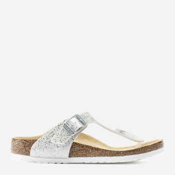 Klapki japonki dziecięce dla dziewczynki Birkenstock GIZEH Kids Birko-Flor Narrow 33 Biały/Szary (4039854932065)