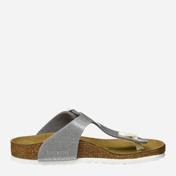 Klapki japonki dziecięce dla dziewczynki Birkenstock GIZEH Kids Birko-Flor Narrow 33 Szare (4052001665401)