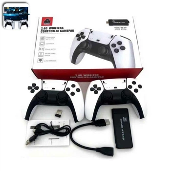Игровая консоль приставка с двумя джойстиками 2.4G Wireless Controllers Gamepad 4K M8PRO