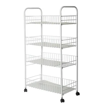 Этажерка 4-х ярусная Kamille Besser 50х80х120см металлическая KM-2750-4