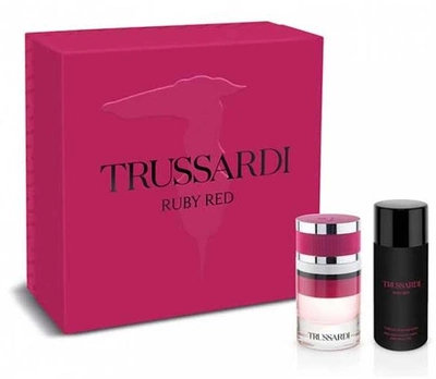Zestaw damski Trussardi Ruby Red Woda perfumowana damska 60 ml + balsam do ciała 125 ml (8058045436645)