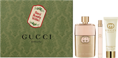 Zestaw damski Gucci Guilty Woda perfumowana damska 90 ml + balsam do ciała 50 ml + Woda perfumowana damska 10 ml (3616303784775)