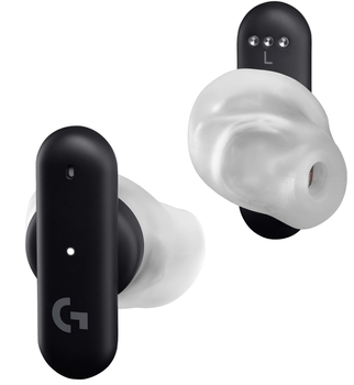 Słuchawki Logitech FITS True Wireless Gaming Earbuds Czarny (985-001182)