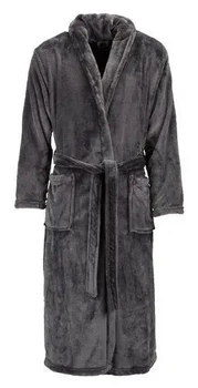 Халат чорний XXL/XXXL мікрофібра