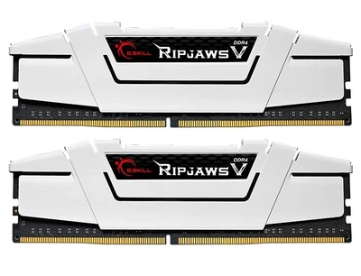 Оперативна пам'ять G.Skill Ripjaws V 16Gb x 2 (32Gb Kit) DDR4, 3600 MHz White (F4-3600C18D-32GVW)