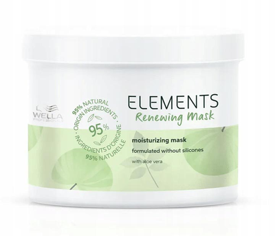 Маска для волосся Wella Elements Renewing Mask Paraben Free відновлююча та зволожуюча 150 мл (4064666035536)