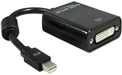 Adapter Delock mini-DisplayPort - DVI 0.125 m Black (4043619650989)