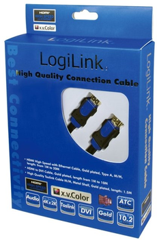 Kable LogiLink HDMI 2 m Black (CHB1102)