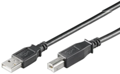 Kabel Goobay USB Type-A - USB Type-B 3 m Black Grey (4017538770233)