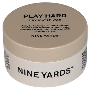 Воск Nine Yards Play Hard Dry Matte Wax matujący для укладання волосся 100 мл (0837654748060)