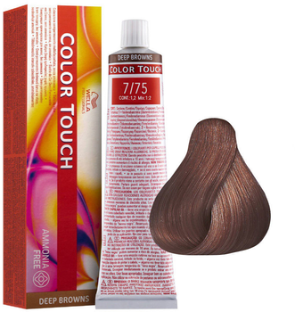 Фарба для волосся Wella Professionals Color Touch Deep Browns 7/75 Medium Blonde Sand Mahogany 60 мл (8005610528847)