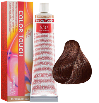 Farba do włosów Wella Professionals Color Touch Rich Naturals 5/37 Light Golden Brown Sand 60 ml (8005610529042)