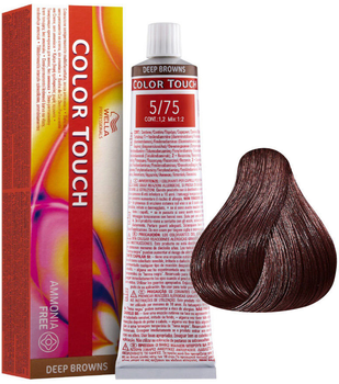 Farba do włosów Wella Professionals Color Touch Deep Browns 5/75 Light Brown Mahogany Sand 60 ml (8005610529783)