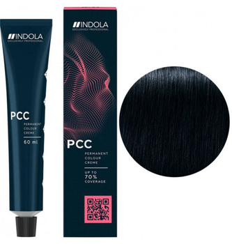 Farba do włosów Indola PCC Cool Neutral 1.1 Black 60 ml (4045787933987)