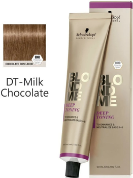 Тонуюча крем-фарба для волосся Schwarzkopf Professional BlondMe Deepton Milk Choc 60 мл (4045787922127)