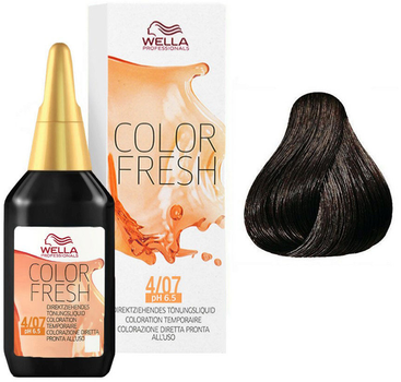 Farba do włosów Wella Professionals Color fresh 4/07 Medium Brown Natural Sand 75 ml (8005610572642)