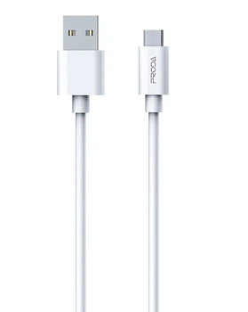 Кабель Proda PD-B72m USB - micro USB (M/M), 1 м, White (PD-B72m-WHT)