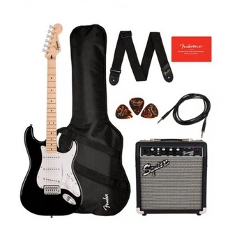 Електрогітари SQUIER by FENDER SONIC STRATOCASTER PACK MN BLACK