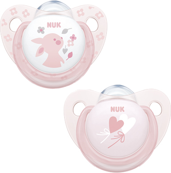 Пустушки Nuk Baby Rose 0-6 M 2 шт (4008600262350)