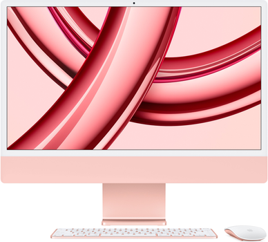 Моноблок Apple iMac 24" М3 4.5К 8‑ядер GPU 256GB Pink (MQRD3ZE/A)