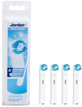 Насадки для електричної зубної щітки Jordan Whitening Brush Heads 4 шт (7046110036464)